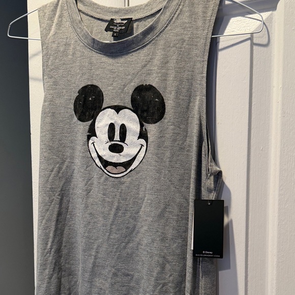 Disney Gray Tank Top with Classic Mickey Face - Picture 5 of 5